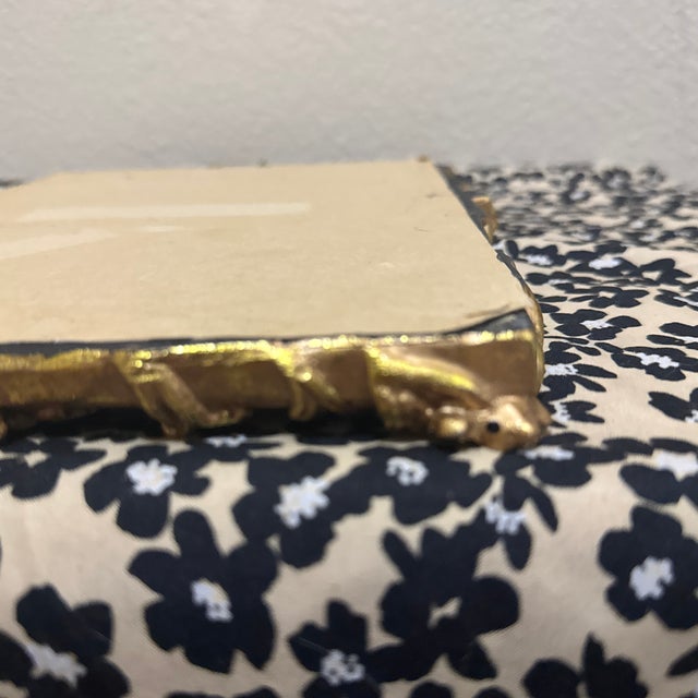 1980s Small Ornate Wall Mirror in Gold Tone For Sale In New Orleans - Image 6 of 6