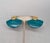 Monet Vintage 1980s Signed Monet Goldtone Green Marbled Pierced Earrings-2 Pieces For Sale - Image 4 of 8