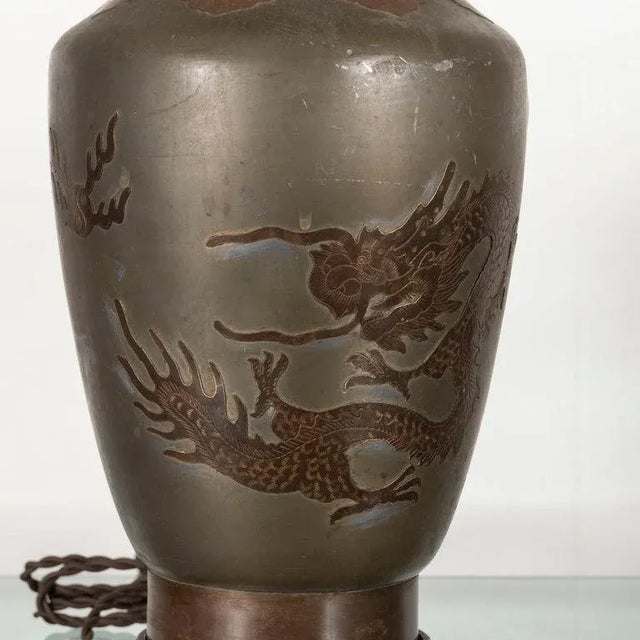 1950s Single Chinoiserie Style Table Lamp For Sale - Image 5 of 9