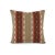 This pillow features brown and red stripes in a southwestern pattern. This pillow has brown, red, dark brown, white, and a...