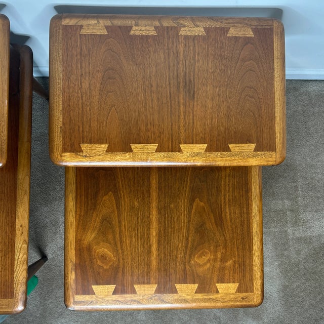 Mid-Century Modern 1960s Pair of Lane Acclaim Step End Tables For Sale - Image 3 of 12