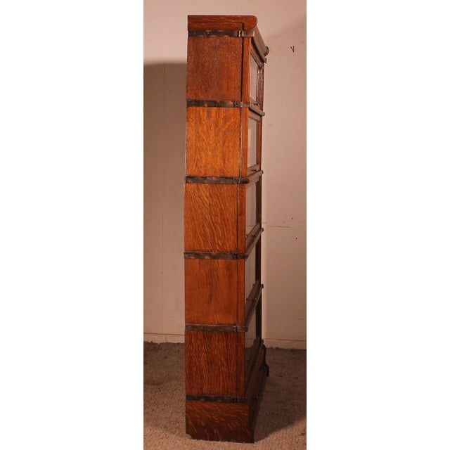 Oak Bookcase with Drawer by Globe Wernicke For Sale - Image 9 of 11
