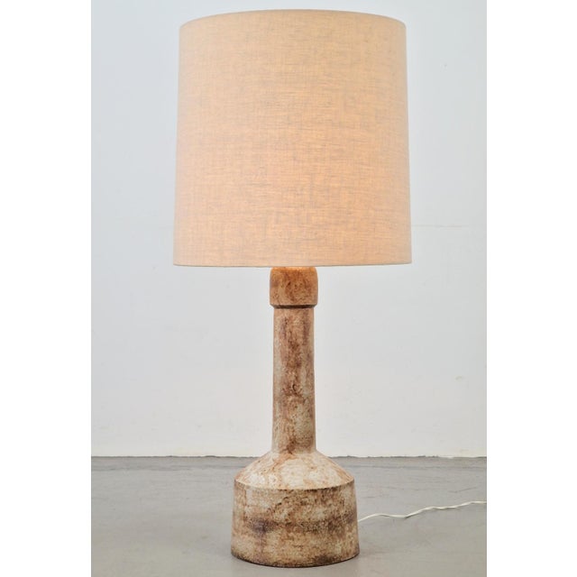 Beige Large Mid-Century Modern Ceramic Floor Lamp from Mobach, 1960s For Sale - Image 8 of 8