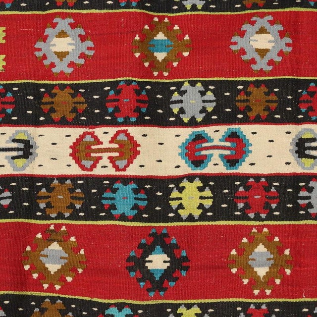 Vintage Kilim Rug in Wool, Turkey For Sale - Image 4 of 8