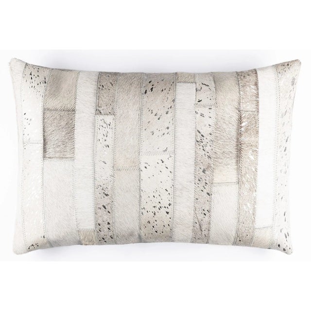 2020s Canvello Genuine Cowhide Leather Decorative Throw Pillows With Feather Down Insert Included- Set of 2 For Sale - Image 5 of 7