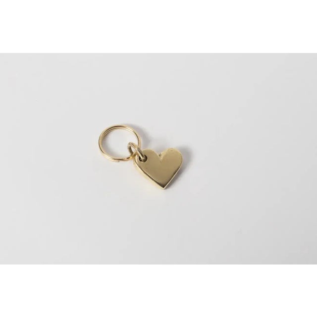 Carl Auböck Carl Auböck Model #5600 'Heart' Solid Brass Keyring W/ Signature For Sale - Image 4 of 7