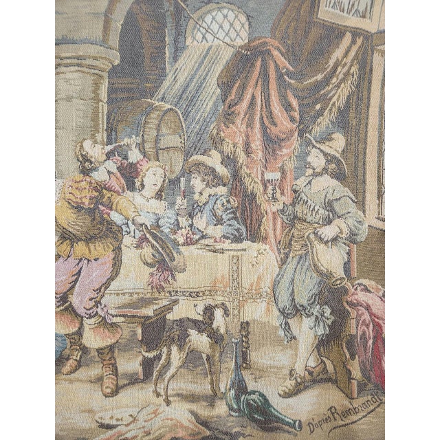 French Jacquard Tapestry, 1940s For Sale - Image 12 of 18