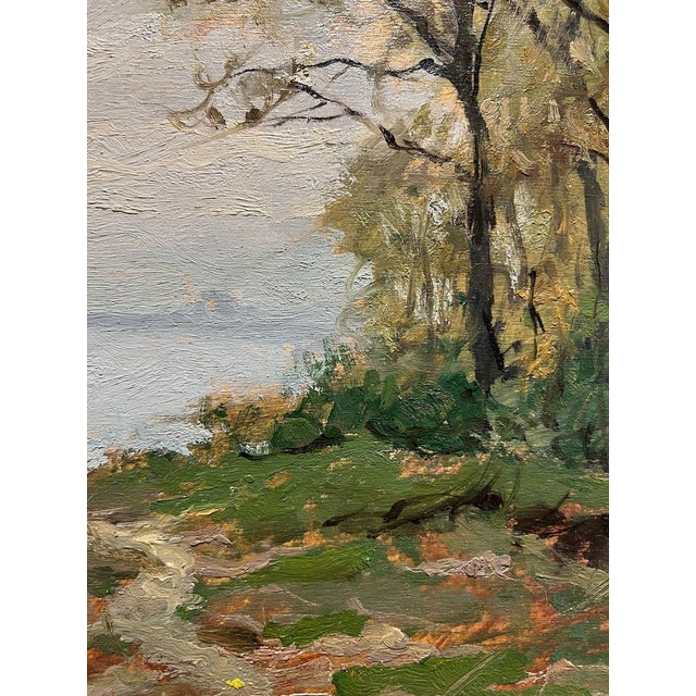 Luigi Comolli, Lungo il Ticino, Oil on Wood, Framed For Sale - Image 4 of 14