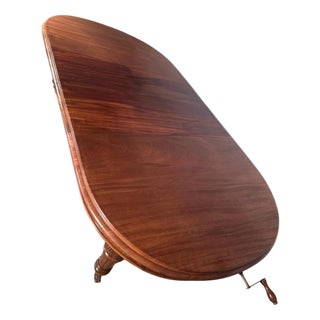 Antique Victorian Mahogany Wind Out Table, 1860s For Sale