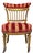 French Napoleon III Giltwood SpindleBack Chair in the Louis XVI Taste Circa 1870 For Sale