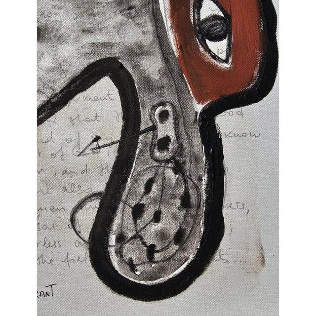 Wood One-of-a-Kind Portrait of a Woman | Original Abstract Figurative Painting by Diane Grant | Pablo Picasso For Sale - Image 7 of 8