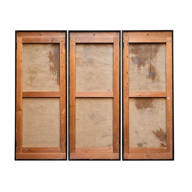 Chinoiserie Painted Panels, 1800s, Set of 3 For Sale - Image 5 of 18