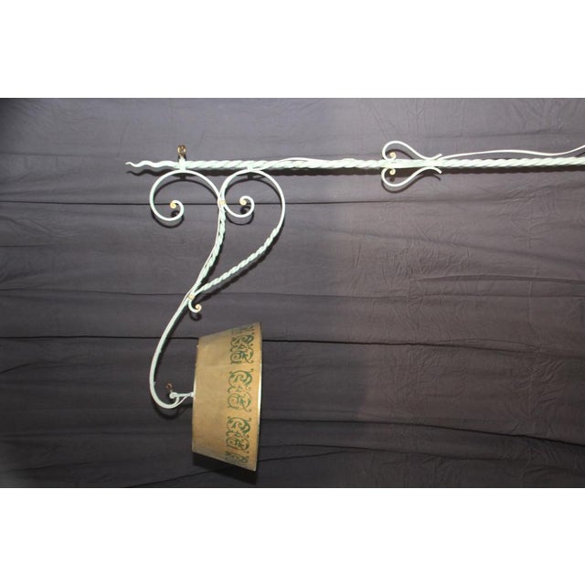 Wrought Iron Floor Lamp attributed to Gilbert Poillerat, France, 1950s For Sale - Image 9 of 18