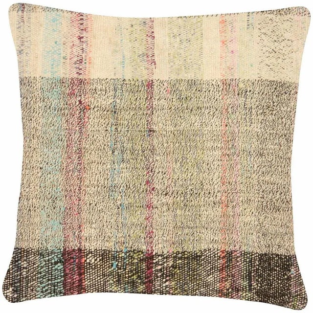 Art Deco 1960s Turkish Hemp Pillow For Sale - Image 3 of 3