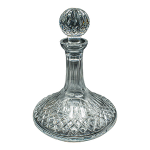 Vintage Ship's Merlot Decanter, English Crystal Glass, Wine, Spirit, Mid Century