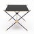 Black French Mid-Century Black Glass, Iron and Brass Coffee Table For Sale - Image 8 of 9