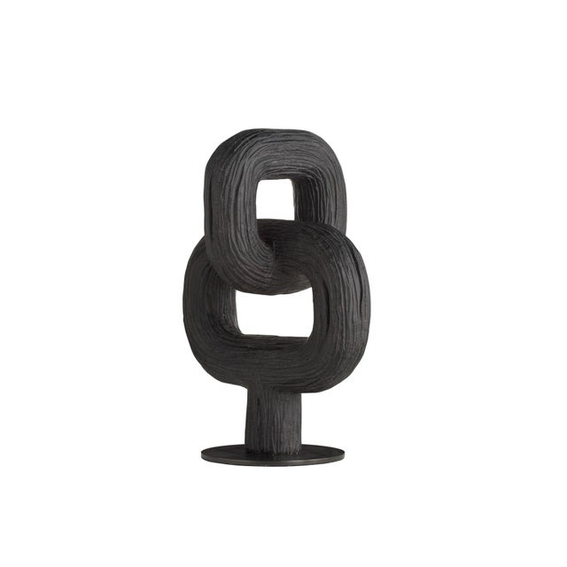 Arteriors Home Arteriors Home Merritt Black Resin Sculptures, Set of 2 For Sale - Image 4 of 9