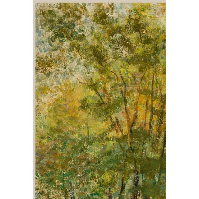 Not Yet Made - Made To Order Vintage Autumn Forest Art Print – Green & Gold Woodland by Libin, 24" X 32" For Sale - Image 5 of 9