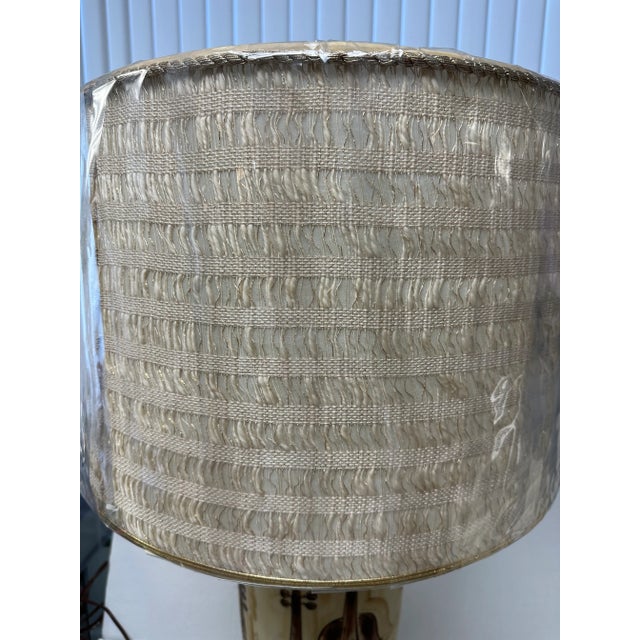 1950s Mid-Century Modern Hand Painted Musical Lamp For Sale - Image 10 of 10