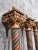 Painted and Gilded Wood Corinthian Columns, Set of 4 For Sale - Image 9 of 10