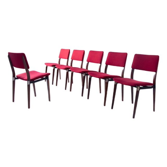 S82 Chairs by Eugenio Gerli for Tecno, 1960s, Set of 6 For Sale