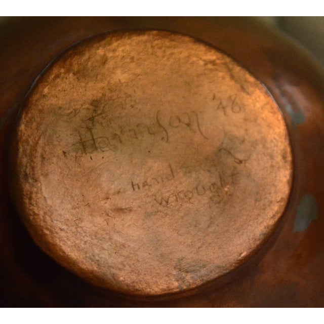 Harrison Hand-Wrought Copper Finish Vessel, 1948 For Sale In Nashville - Image 6 of 7