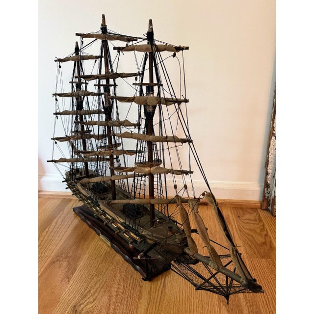Circa 1950s Spanish Fragata Espanola 1780 Model Ship | Chairish