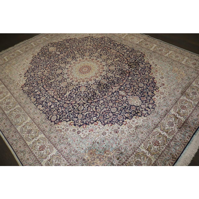 Textile All Silk Turkish Herekeh Rug no. 10936 For Sale - Image 7 of 12