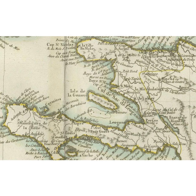 Paper Antique Map of Jamaica and Hispaniola, 1802 For Sale - Image 7 of 8