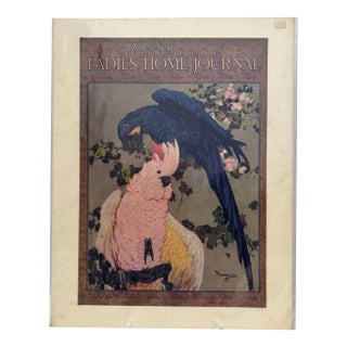 1916 Original the New Ladies' Home Journal Cover, March, Carton Moore-Park, Art Deco, Matted For Sale