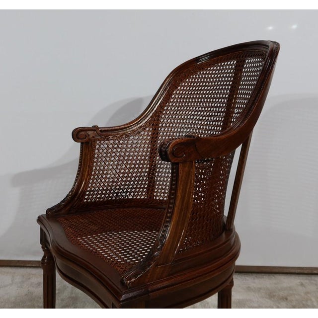 Set of Mahogany Armchairs in Louis XVI Style, 1890s For Sale - Image 17 of 18
