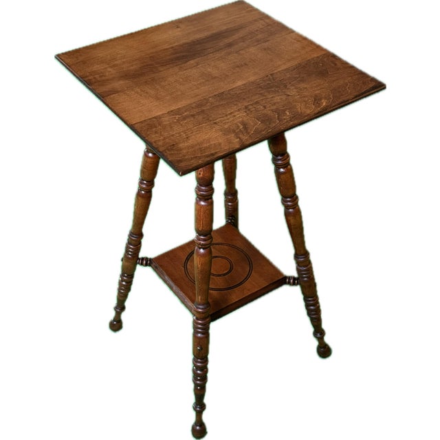 1800s Austrian Made Plant Stand Parlor Table. Antique and Masterfully Restored by Legacy and Lacquer. For Sale - Image 4 of 9