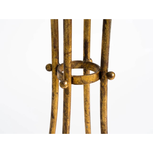 1960s Italian Gilt Metal Tassel Pedestal / Fern Stand For Sale - Image 5 of 7