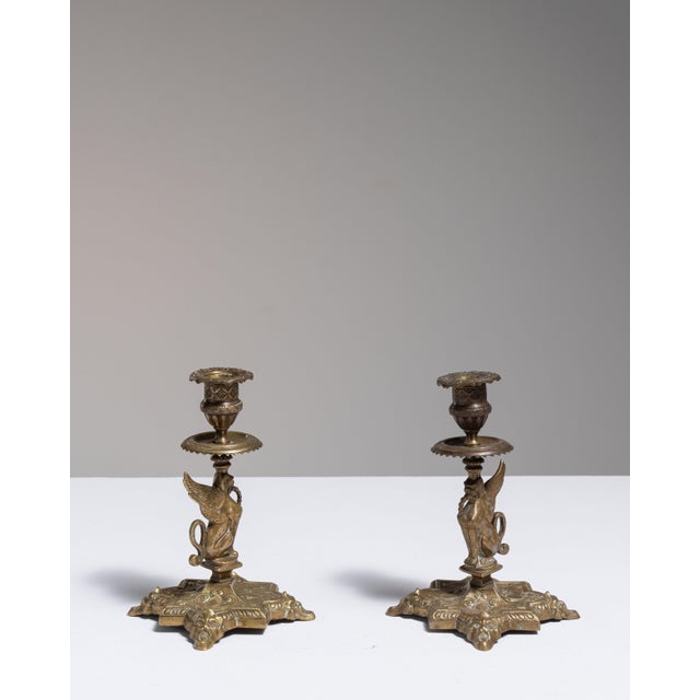 19th Century France Napoleon III Brass Candlestick For Sale - Image 4 of 15