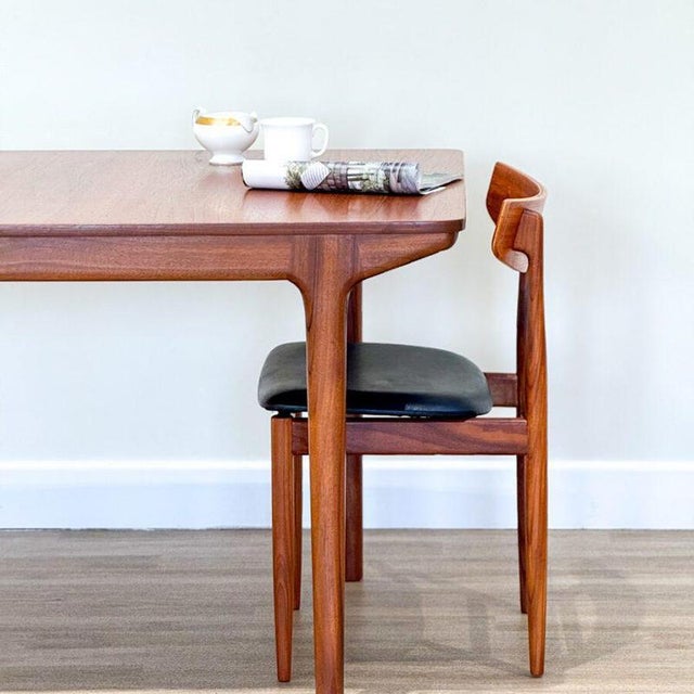 Mid-Century Double Extending Dining Table by Tom Robertson for McIntosh For Sale - Image 5 of 18
