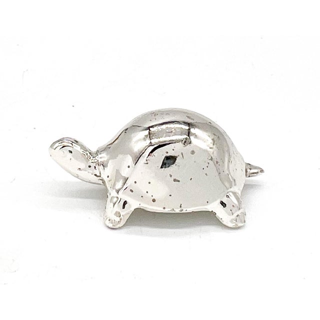Silver Set of 8 Silver-Tone Snail & Turtle Place Card Holders – Whimsical / Coastal Cottage For Sale - Image 8 of 10