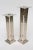 Vintage Silver Plate Deco Style "Skyscraper" Candlesticks Pair Of, 90's For Sale - Image 4 of 10