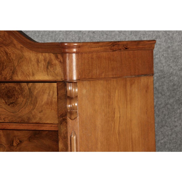 Antique Louis Phillipe Secretary in Walnut, 1860 For Sale - Image 16 of 18
