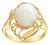 Solitaire Opal Ring 14k Yellow Gold, Size 8 For Sale
