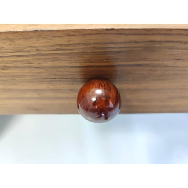 Art Deco Italian Birch and Beech Writing Desk, 1940s For Sale - Image 14 of 17