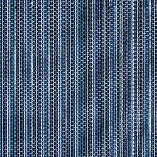 Mid-Century Modern Schumacher Downtown Velvet Fabric in Indigo For Sale - Image 3 of 3