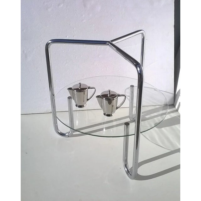 Vintage Italian Round Coffee Table, 1930s For Sale - Image 4 of 6