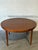 Mid-Century Modern Dyrlund Lotus Round Teak Dining Table With Flip-Out Extension Leaves – Vintage Danish Mid-Century Modern For Sale - Image 3 of 12