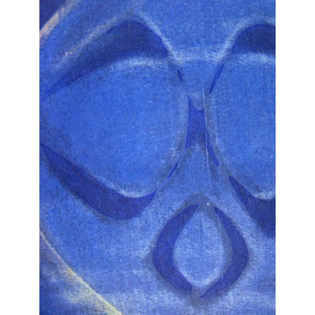 After Max Ernst, Vase Bleue, 1958, Stencil in Colors For Sale - Image 9 of 12