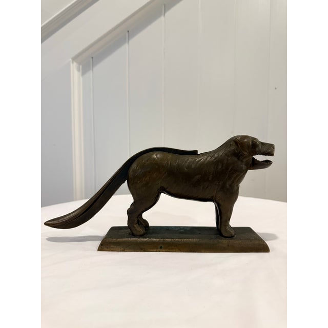 Figurative Antique American Cast Iron Figural Dog Nutcracker, Early 1900s For Sale - Image 3 of 10