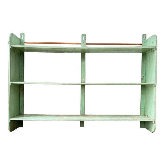 French Chippy Painted Wooden Shelves For Sale