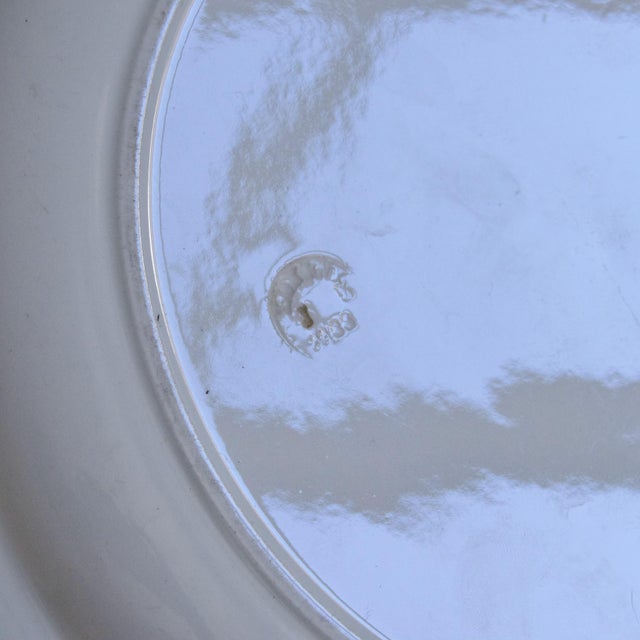 Vintage French Round Platter from Longwy, 1870 For Sale - Image 6 of 8