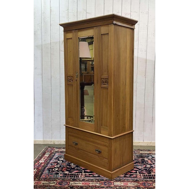 English Walnut Wardrobe, Early 20th Century For Sale - Image 4 of 18