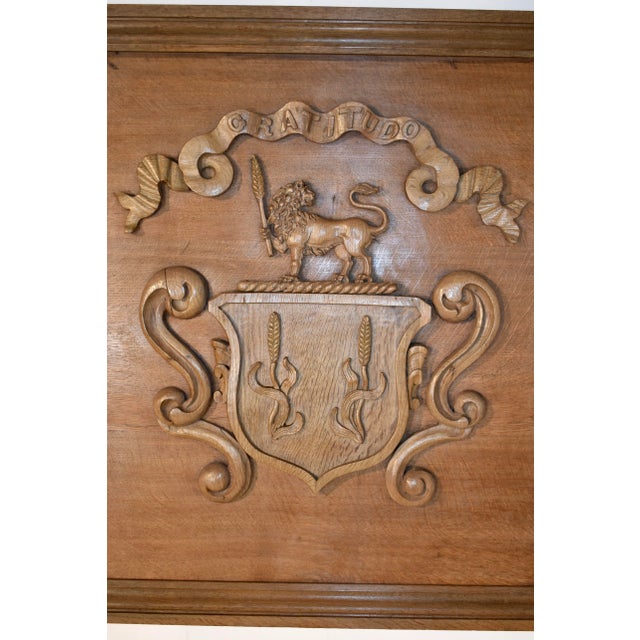 Wood 19th Century Framed English Armorial For Sale - Image 7 of 10