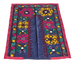 Pink & Blue Suzani Fabric